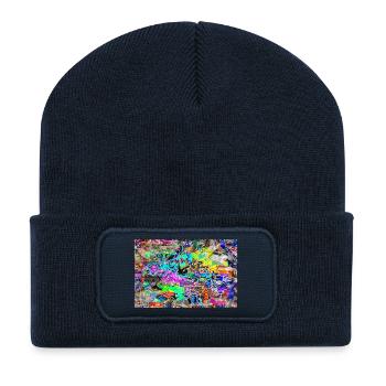 sprakaggy - Recycelte Patch Beanie - French Navy - Vorne
