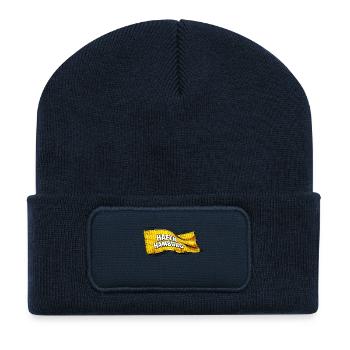 Hafen Hamburg Flaggen-Design - Recycelte Patch Beanie - French Navy - Vorne