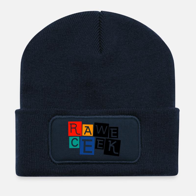 SEMAINE DE COURSE RAWE CEEK WEEK-END DE FORMULE F1 - Beanie recyclé à patch - bleu marine