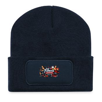 Fitness Lifestyle Power Duo - Recycled Patch Beanie - french navy - Front