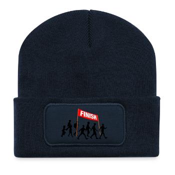 Walking Finish-Team - Recycelte Patch Beanie - French Navy - Vorne