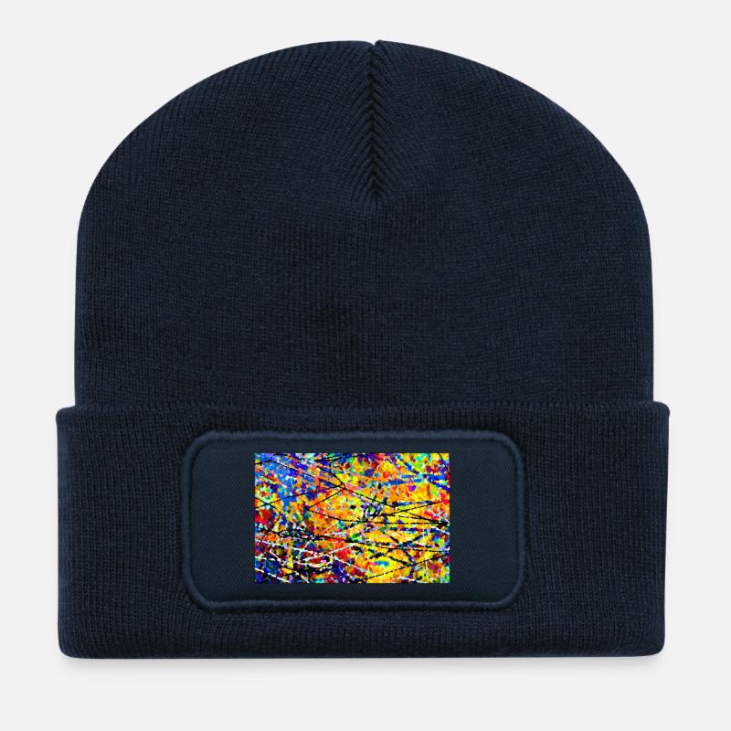 jchromaos - Beanie recyclé à patch - bleu marine