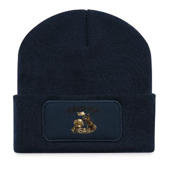Born to Vibe Afro Money - Recycelte Patch Beanie - French Navy - Vorne
