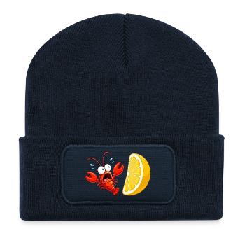 Citrus Crab Spectacle - Recycled Patch Beanie - french navy - Front