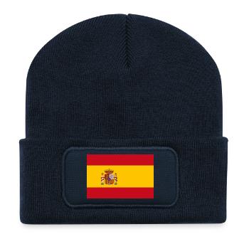 ESPAGNE ESPAGNE EUROPE FAN DE SPORT ESPAGNOL - Beanie recyclé à patch - bleu marine - Devant