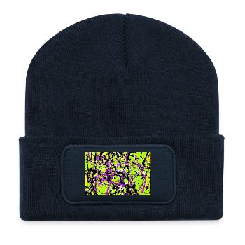 jschrjagploeshroj - Beanie recyclé à patch - bleu marine - Devant