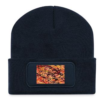jcejnghj - Beanie recyclé à patch - bleu marine - Devant