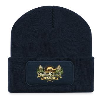 bigbudranch Vintage Retro - Recycled Patch Beanie - french navy - Front
