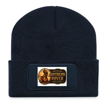 Southern Rover Western Guitar - Beanie recyclé à patch - bleu marine - Devant