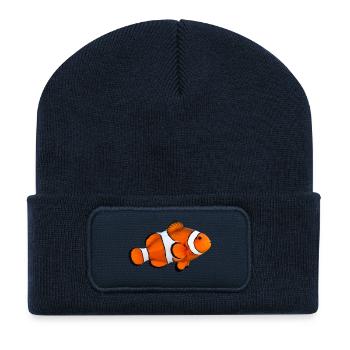 Clownfisch - Recycelte Patch Beanie - French Navy - Vorne