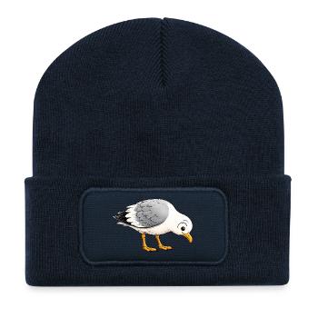 Ville MÖKKI LIFE - Recycelte Patch Beanie - French Navy - Vorne