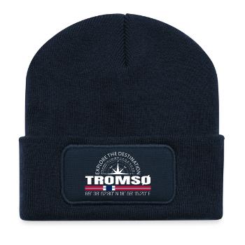 TROMSØ - Recycled Patch Beanie - french navy - Front