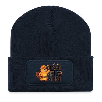 Artisan Beaver - Recycled Patch Beanie - french navy - Front