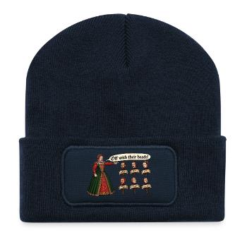 Köpfe ab! - Recycelte Patch Beanie - French Navy - Vorne