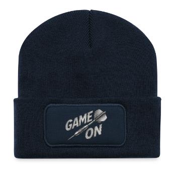 Game On Pfeil Design - Recycelte Patch Beanie - French Navy - Vorne