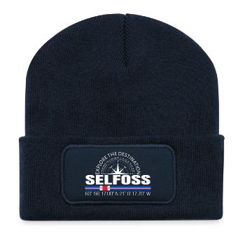 Selfoss - Recycelte Patch Beanie - French Navy - Vorne