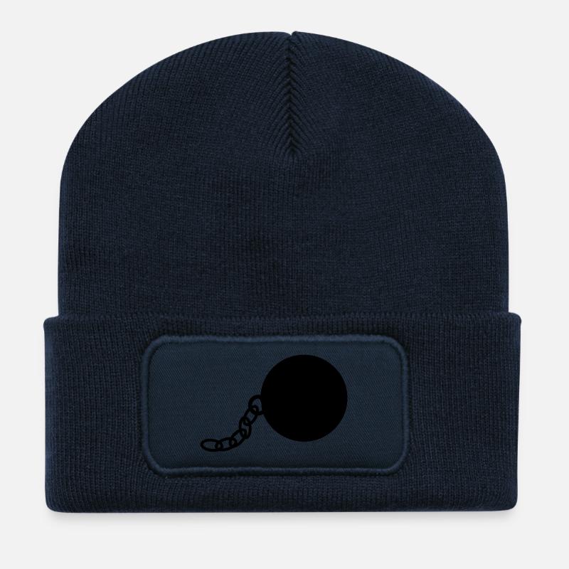 Ball and Chain - Recycled Patch Beanie - french navy