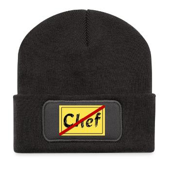 Ex-Chef - Recycelte Patch Beanie - Dunkelgrau - Vorne