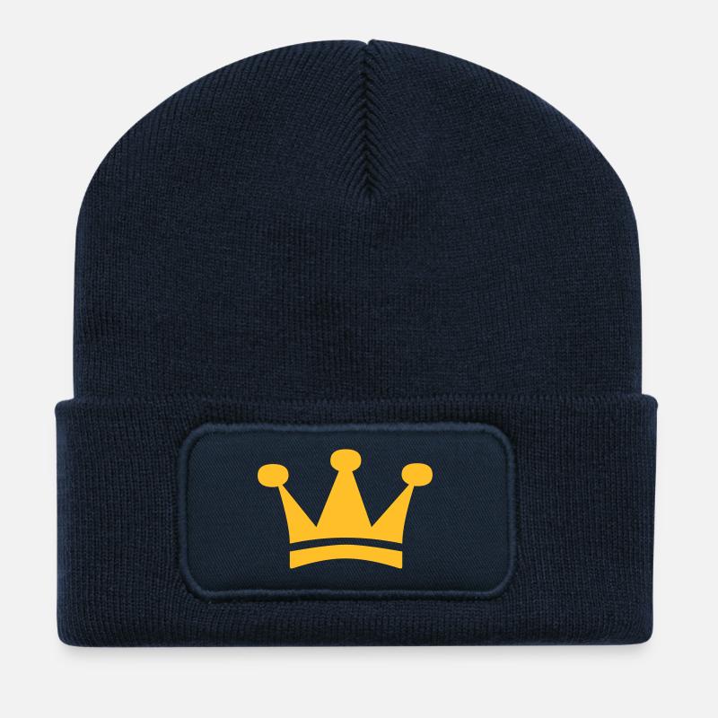 Krone - Recycelte Patch Beanie - French Navy