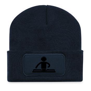 DJ - Recycled Patch Beanie - french navy - Front