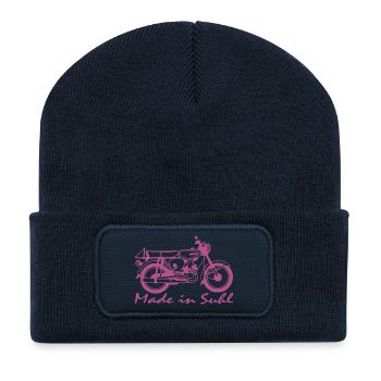 Simson S51 Made in Suhl - Recycelte Patch Beanie - French Navy - Vorne