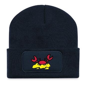 Krebs - Strand - Recycelte Patch Beanie - French Navy - Vorne