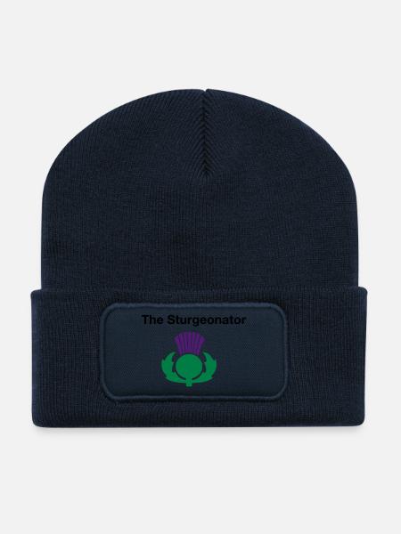 The Sturgeonator - Scottish Independence - Recycled Patch Beanie - french navy