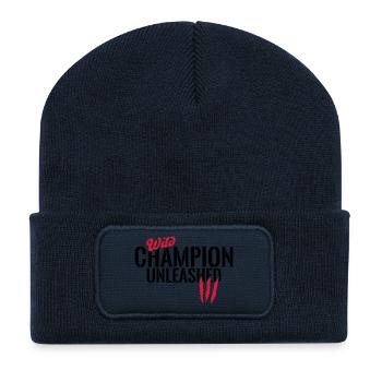 Wilder Champion entfesselt - Beanie recyclé à patch - bleu marine - Devant