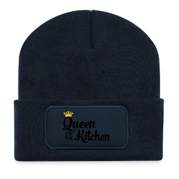 kochen - Recycelte Patch Beanie - French Navy - Vorne