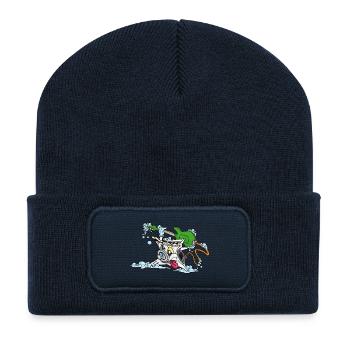 Wicked Waschmaschine Waschmaschine - Recycelte Patch Beanie - French Navy - Vorne