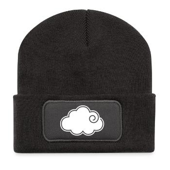 Cloud - Recycled Patch Beanie - dark grey - Front