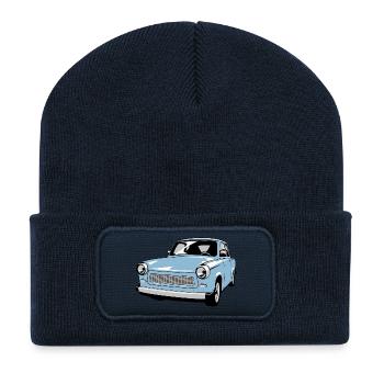  601 - Recycelte Patch Beanie - French Navy - Vorne