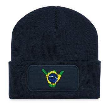 Hangloose, Brazilian Jiu-Jitsu, BJJ Shirt - Recycelte Patch Beanie - French Navy - Vorne