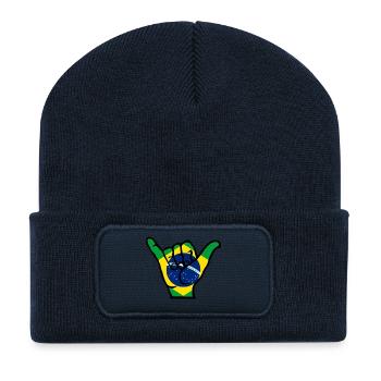 Hangloose, Brazilian Jiu-Jitsu, BJJ Shirt - Recycled Patch Beanie - french navy - Front