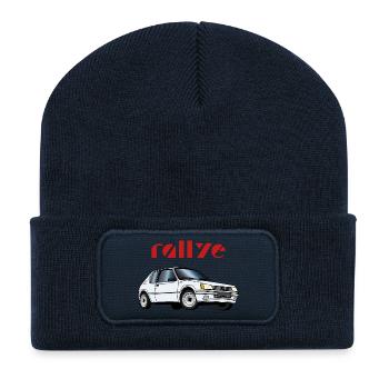 1 3 Rallye 88 89 Weiß Meije - Recycelte Patch Beanie - French Navy - Vorne