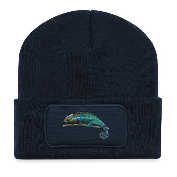 Chameleon - blue - Recycled Patch Beanie - french navy - Front