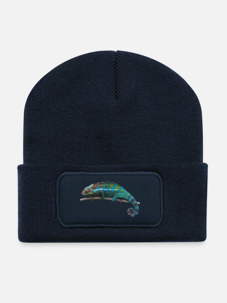 chameleon - Recycled Patch Beanie - french navy