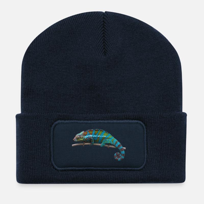 chameleon - Recycled Patch Beanie - french navy