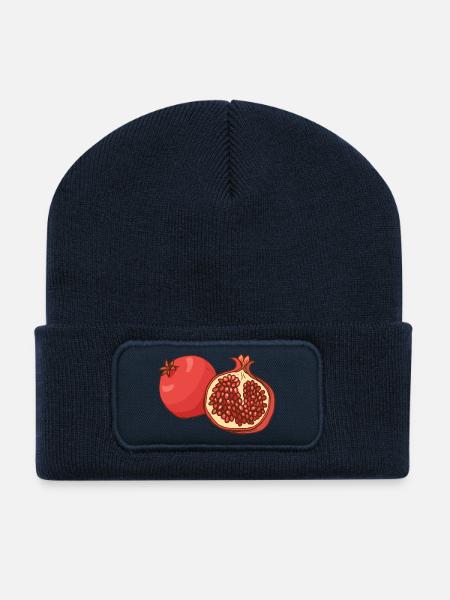 Granatapfel - Recycelte Patch Beanie - French Navy