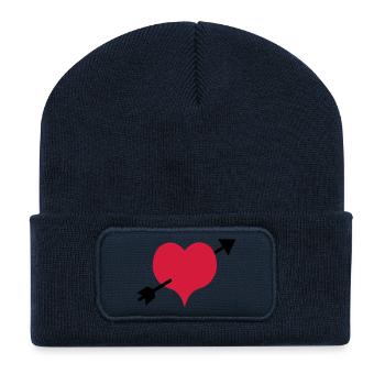 arrow - Recycled Patch Beanie - french navy - Front