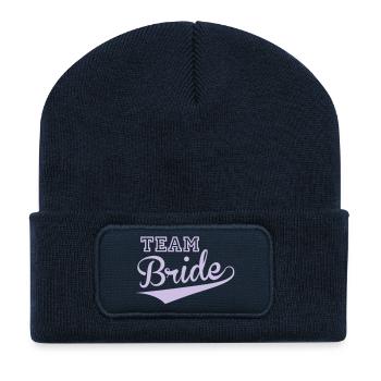 Bride Crew - Recycelte Patch Beanie - French Navy - Vorne
