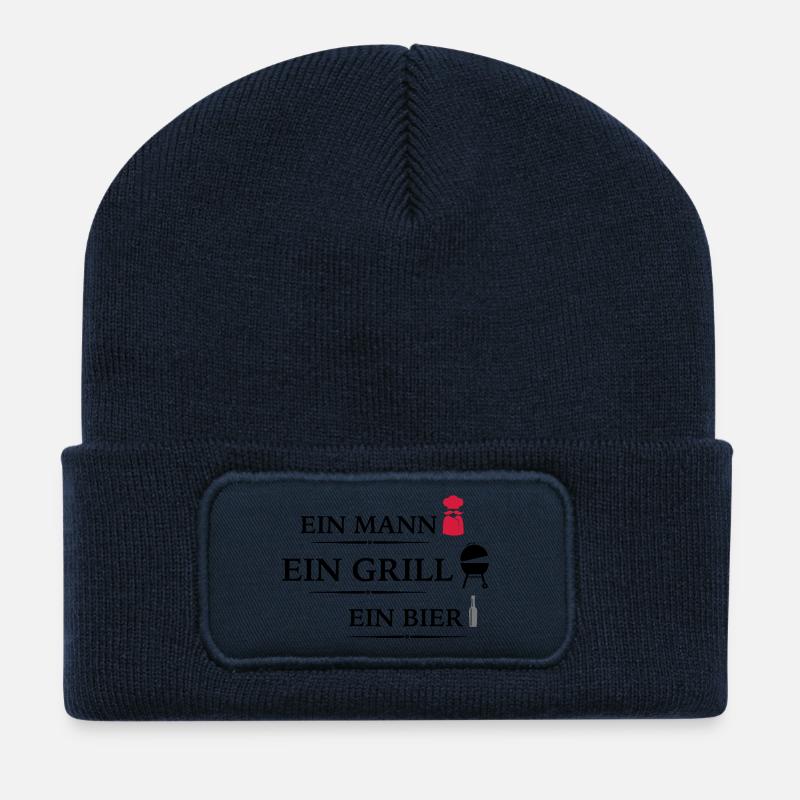 Grill - Recycelte Patch Beanie - French Navy