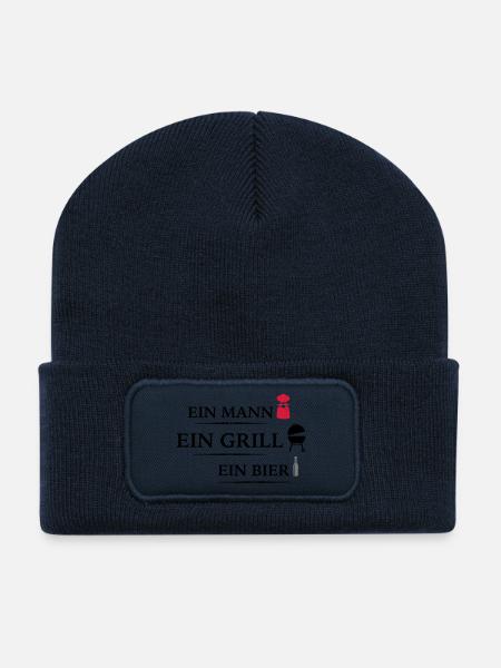 Grill - Recycelte Patch Beanie - French Navy