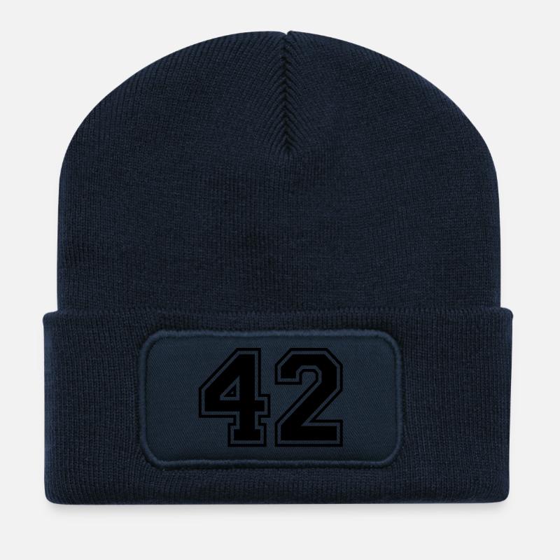 42 - Recycelte Patch Beanie - French Navy