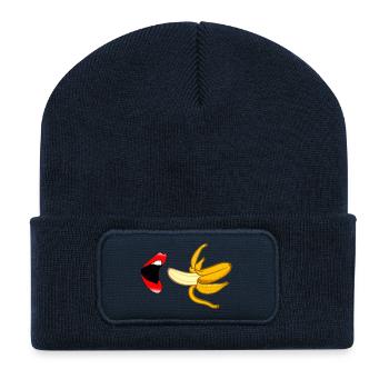Banana - Recycelte Patch Beanie - French Navy - Vorne