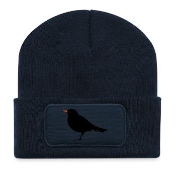 Bird - Recycelte Patch Beanie - French Navy - Vorne