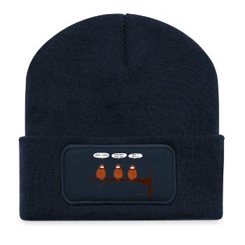Uhus - Recycelte Patch Beanie - French Navy - Vorne