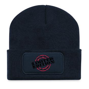 limited_edition - Recycelte Patch Beanie - French Navy - Vorne