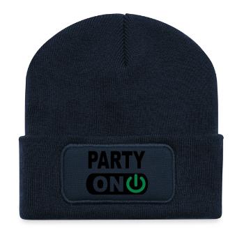 Party - Recycelte Patch Beanie - French Navy - Vorne