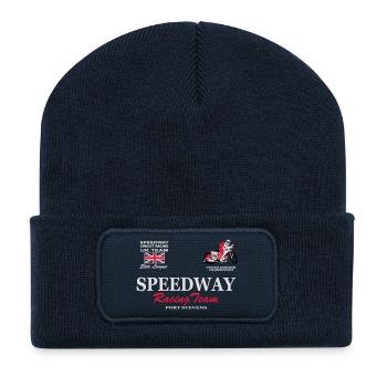 Speedway Poloshirt UK-Team - Recycled Patch Beanie - french navy - Front
